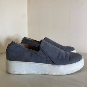 Steve Madden Zayna platform slip on sneakers size 7 gray shoes